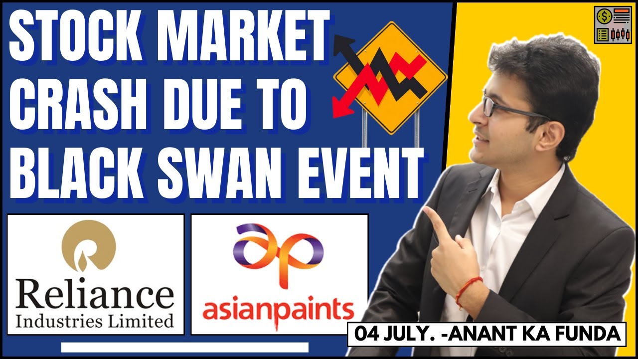 Stock market crash due to black swan event | Reliance, Asian paints - what  to do? |
