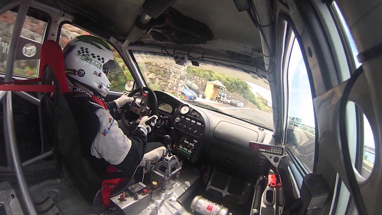 37ª Subida Barlovento 2014 - Samuel Rguez Mitsubishi Evo.VI Gr.A Camara interior
