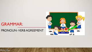 Grade 3 Grammar: Pronoun - Verb Agreement