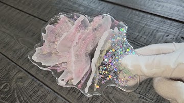 How to make gorgeous resin coasters | Easy technique | Unintentional ASMR Calm Voice