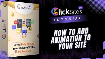 ClickSites 2.0: Overzicht van de pagina-editor en animaties toevoegen aan websites