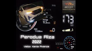 2022 Perodua Alza Cruise and TOP SPEED TEST MCCST #toyotaavanza #daihatsuxenia #toyotaveloz