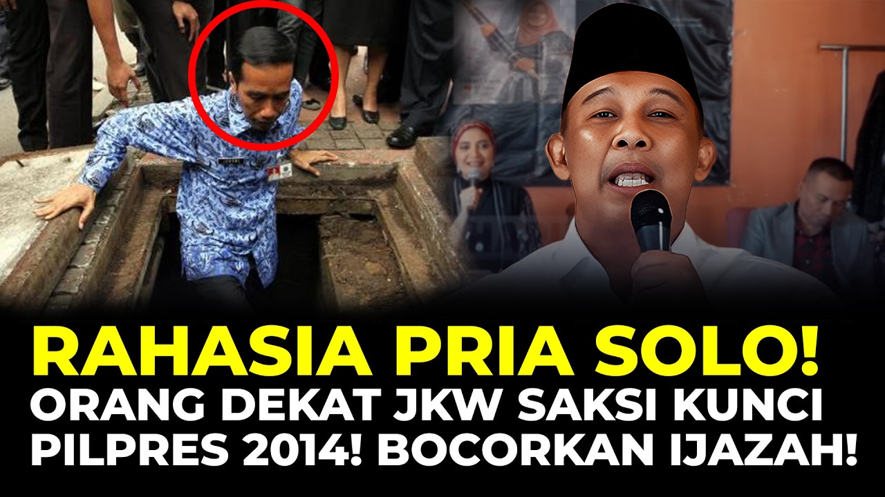 BOCORKAN RAHASIA SAAT PILPRES 2014?! ORANG DEKAT JKW OMONG IJAZAH BARENG RRT!