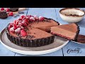 No-Bake Chocolate Raspberry Pie - Unbelievably Easy Chocolate Pie Recipe