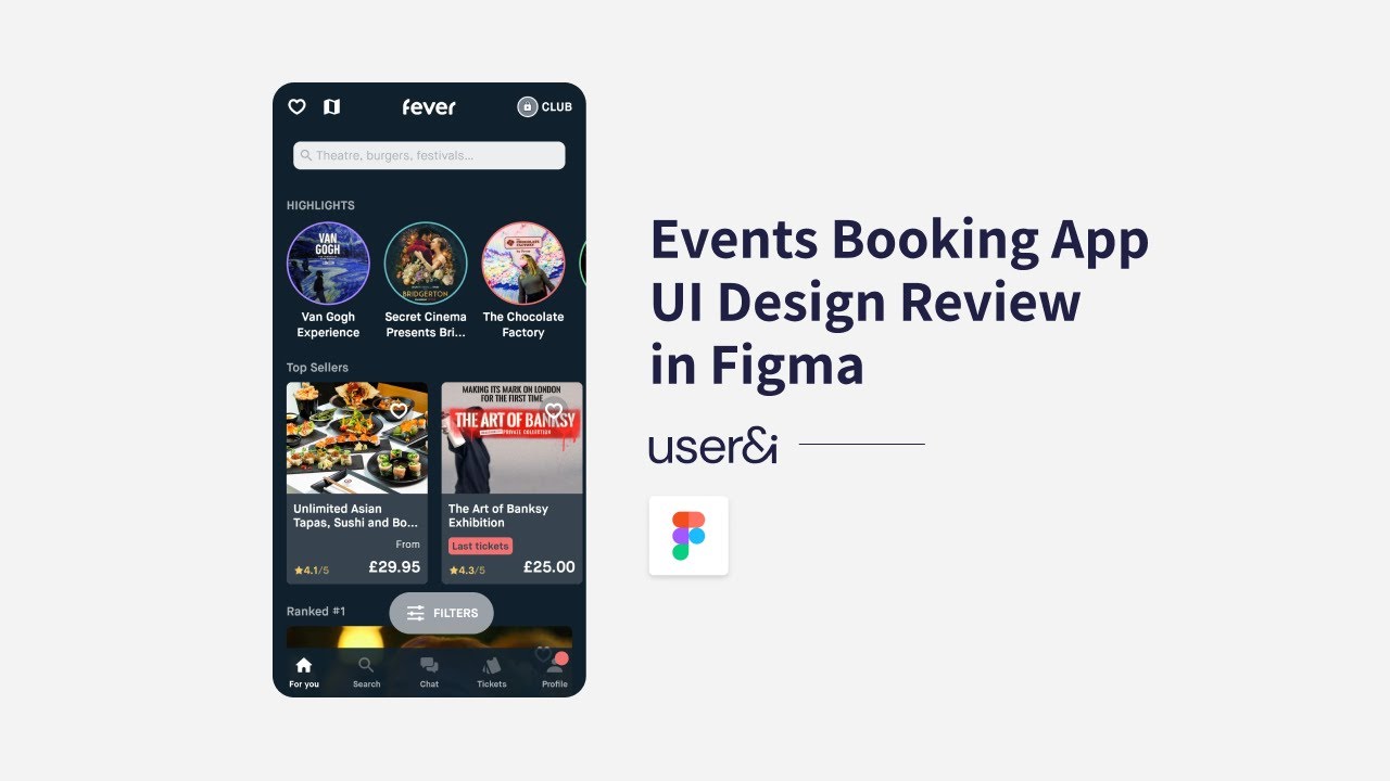 Events Booking App UI Design Review in Figma | UI/UX Design | Wacom ...