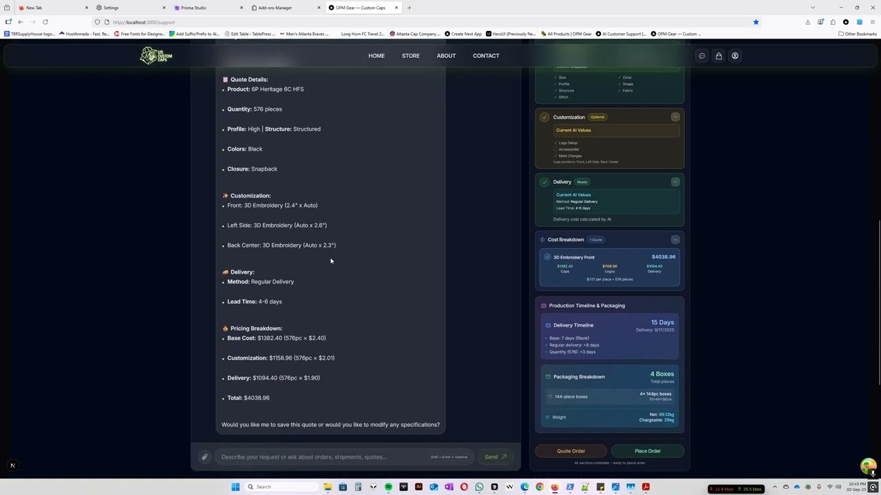 AI Quote System