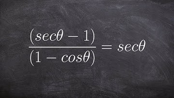 Verifying a trigonometric Identities