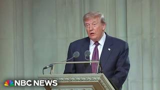 Trump delivers emotional tribute at funeral for Lindsey Graham