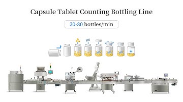 Tablet Capsule Counting Bottling Machine Line