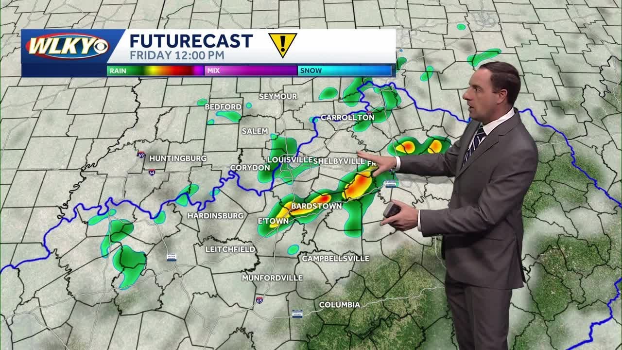 More chances for showers/storms Friday & Saturday - YouTube