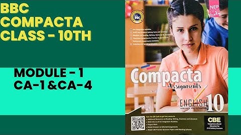 BBC Class10|Module -1|CA-1, E-Driven &CA-4,Tech. boost.|Solved