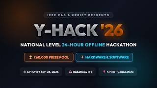 Win ₹60,000 at Y-Hack'26 24-Hour National Hackathon! ⚡ | BlinkNBuild