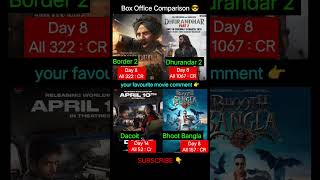Dhurandhar 2 Box Office Collection 😱 | Dacoit. Border 2. Bhoot Bangla 8th Day Worldwide Collection.