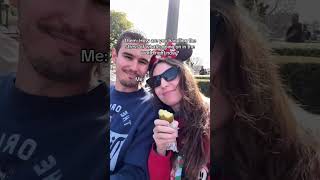 Just me, my husband and a Disney pickle against the world #disney #disneypickle #disneyland