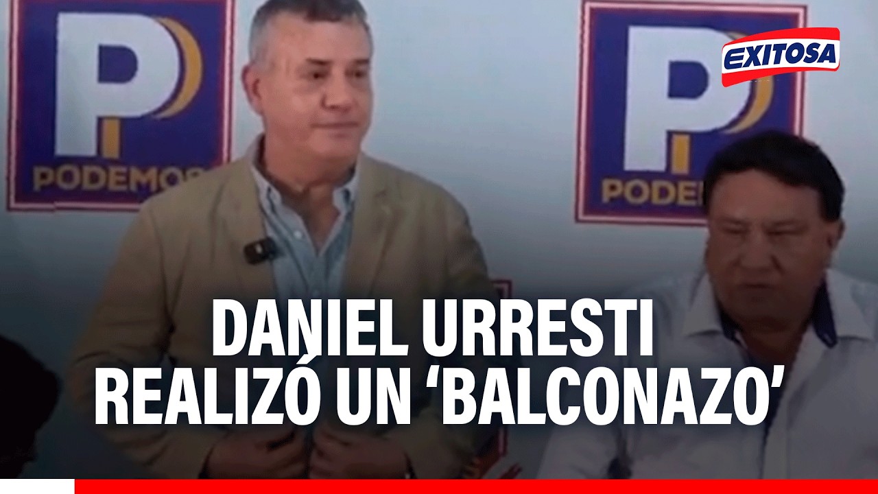 🔴🔵Daniel Urresti recibió baño de popularidad con un ‘balconazo’ tras salir en libertad