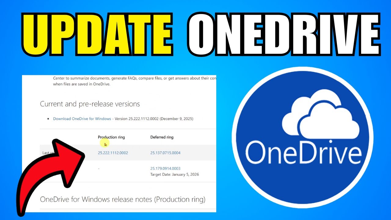 How To Update OneDrive 2026 Step By Step Guide YouTube 