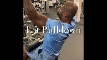 Lat Pulldown / Tricep Pushdown / Bicep Curl Demos
