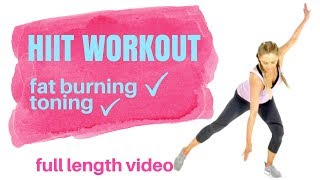 HIIT HOME WORKOUT EXERCISE FOR WOMEN - Weight Loss Workout -Total Body - No equipment needed s