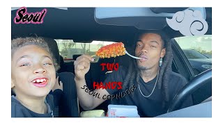 First Time Trying Korean Corndogs!! @Twohands | Review