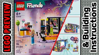 PREVIEW: 42610, LEGO Friends, Karaoke Music Party​ & Building Instructions! LEGO 2024