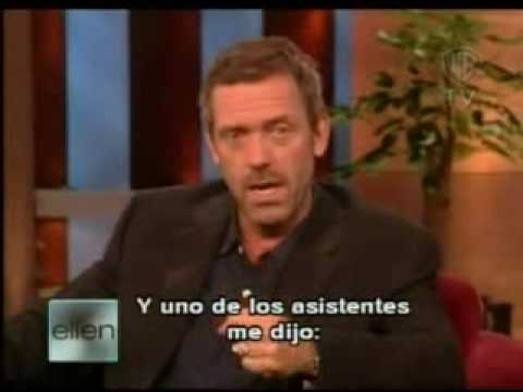 Hugh Laurie, Entrevistado en "The Ellen DeGeneres ...