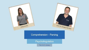 PSY110 - Comprehension (Parsing)