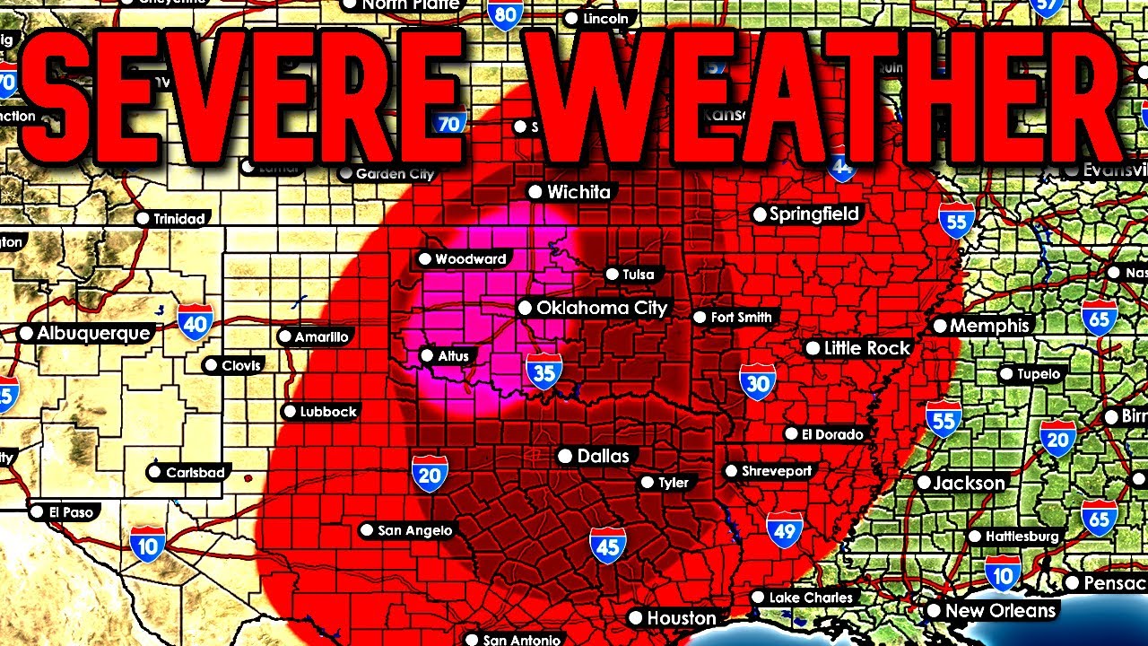 Possible Severe Weather Outbreak Next Week - YouTube
