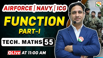 अटल Batch | Function- 1 | Airforce Maths Classes 2024 | Maths for Airforce 2024 | Airforce 2024