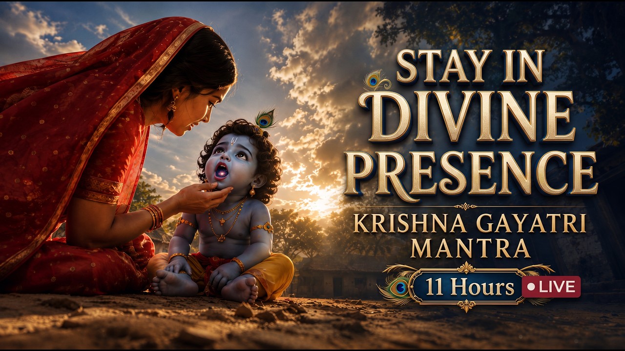 Krishna Gayatri Mantra 11 Hours LIVE | All-Day Chant for Meditation and Devotion live session
