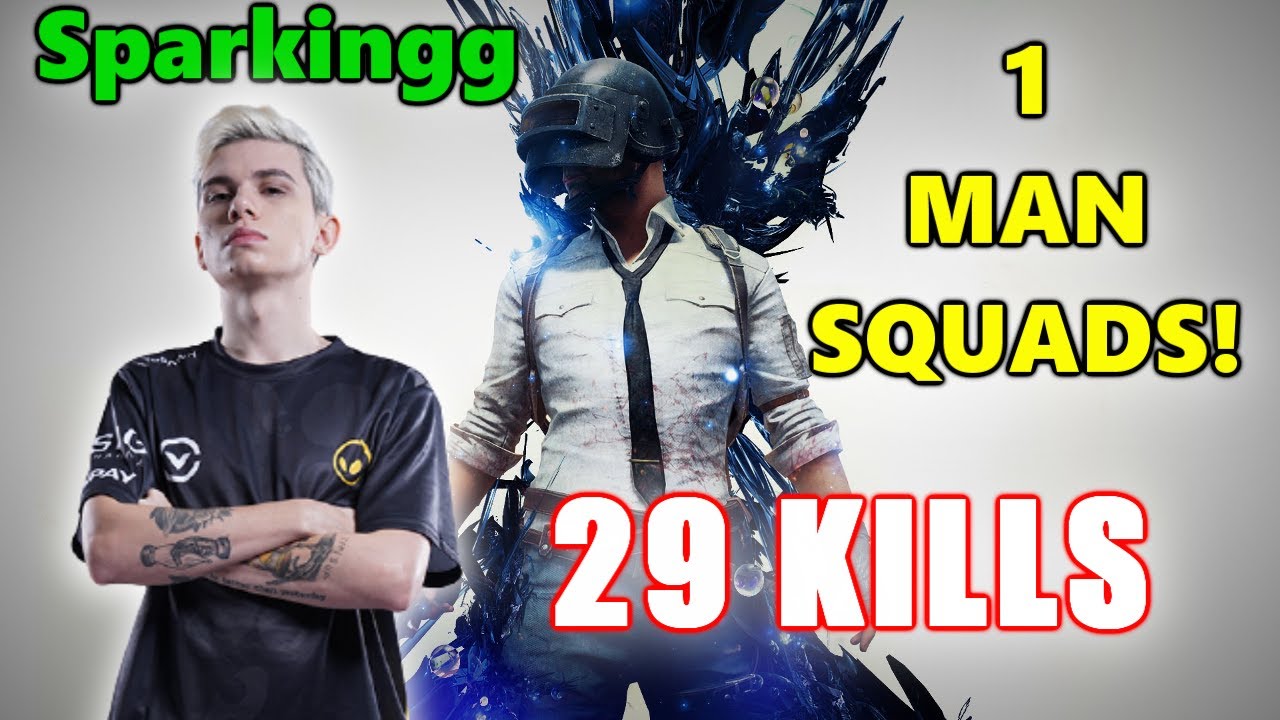 Sparkingg – 29 KILLS (3.2K DAMAGE) – 1 MAN SQUADS! – PUBG