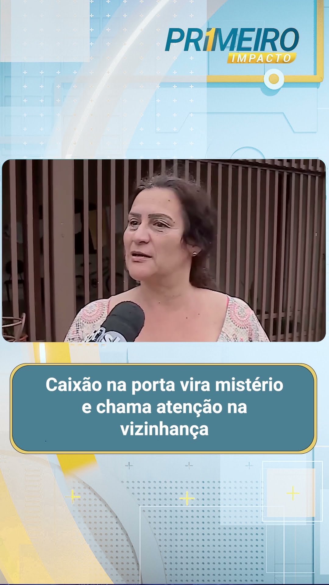 Caixão na porta vira mistério e chama atenção na vizinhança