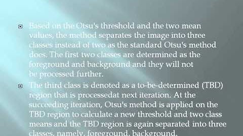 2014 IEEE IMAGE PROCESSING  A New Iterative Triclass Thresholding Technique in Image Segmentation