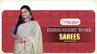 Embroidery Work Collection Elegant & Designer Embroidery Outfits She Needs Saree World