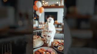 Birthday Party Full of Fun and Love! 💖🎂🎁 #shorts #happybirthday #cat #catlovers #adorablecats