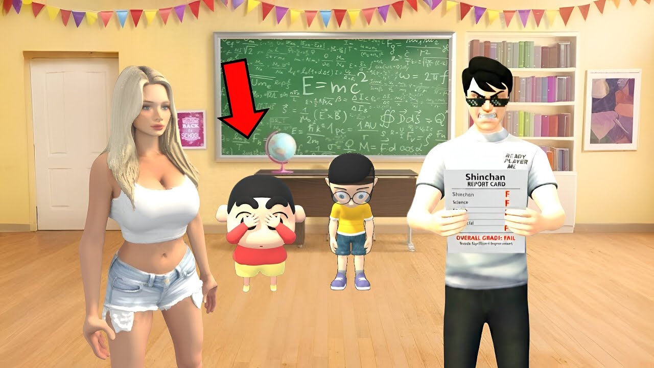 Shinchan Pass Ya Fail? 😨 | Teacher Nick Ko Dekh Kar Flat 💘 | Indian Theft Auto Simulator