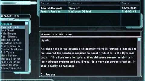 Doom 3 - Bernie Lipsitz PDA