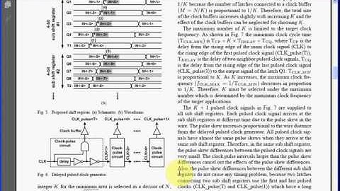 Low-Power and Area-Efficient Shift Register Using Pulsed Latches