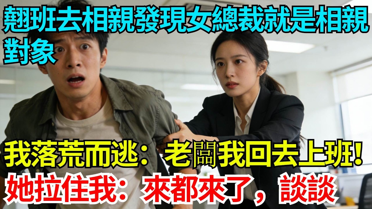 翹班去相親發現女總裁就是相親對象，我落荒而逃：老闆我回去上班！她拉住我：來都來了，談談【奇人社會誌】#完結爽文#職場故事#情感故事#總裁小說#女总裁系列#先婚后爱