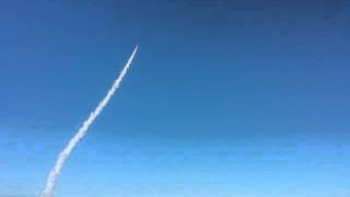 Rocket powered traffic cone launch!