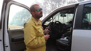 Harrison County Fire Rescue responds with Hancock County fire crews to I -10 fire. 8 11 23
