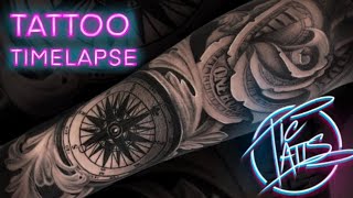 Tattoo Timelapse Tictatts Compass Money Rose