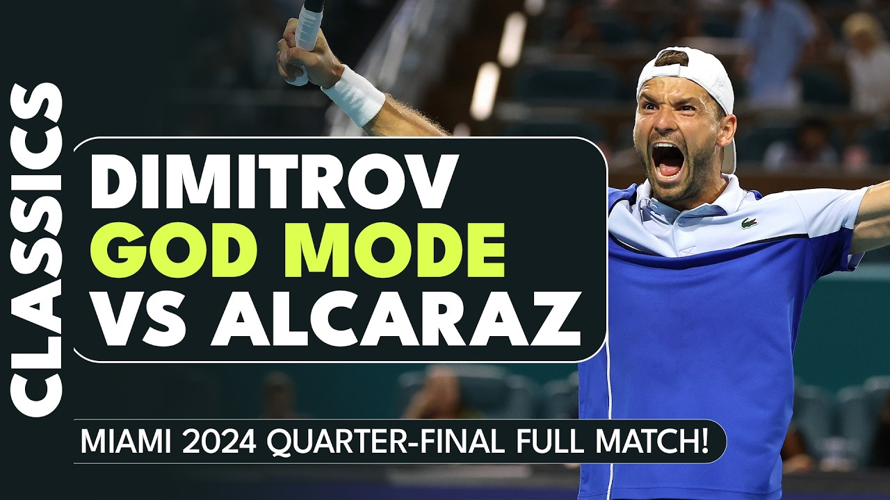 When Dimitrov Went GOD MODE! Alcaraz vs Dimitrov Miami 2024 Full Match!