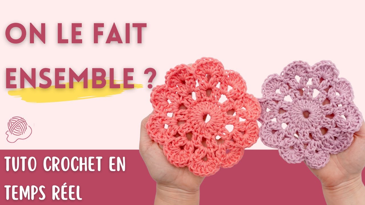 TUTO Crochet facile pour débutant - granny sous-tasse ou sous verre