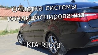 Очистка системы кондиционирования KIA RIO 3