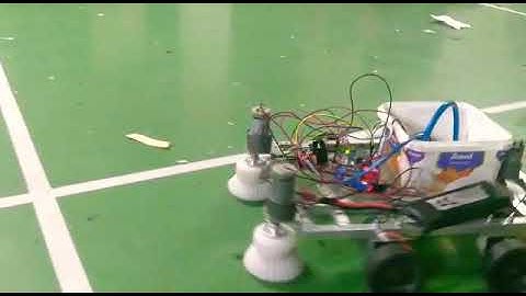 Bluetooth controlled house cleaning robot.