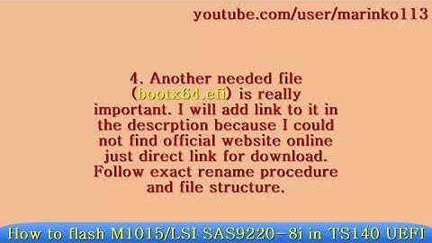 Updated March 9th, 2021 - How to cross flash IBM M1015 to IT-mode on TS140 with UEFI motherboard