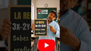 Ecuación de la RECTA | Aprende a graficarla || Clase en VIVO #matematicamente #matematicas #rectas