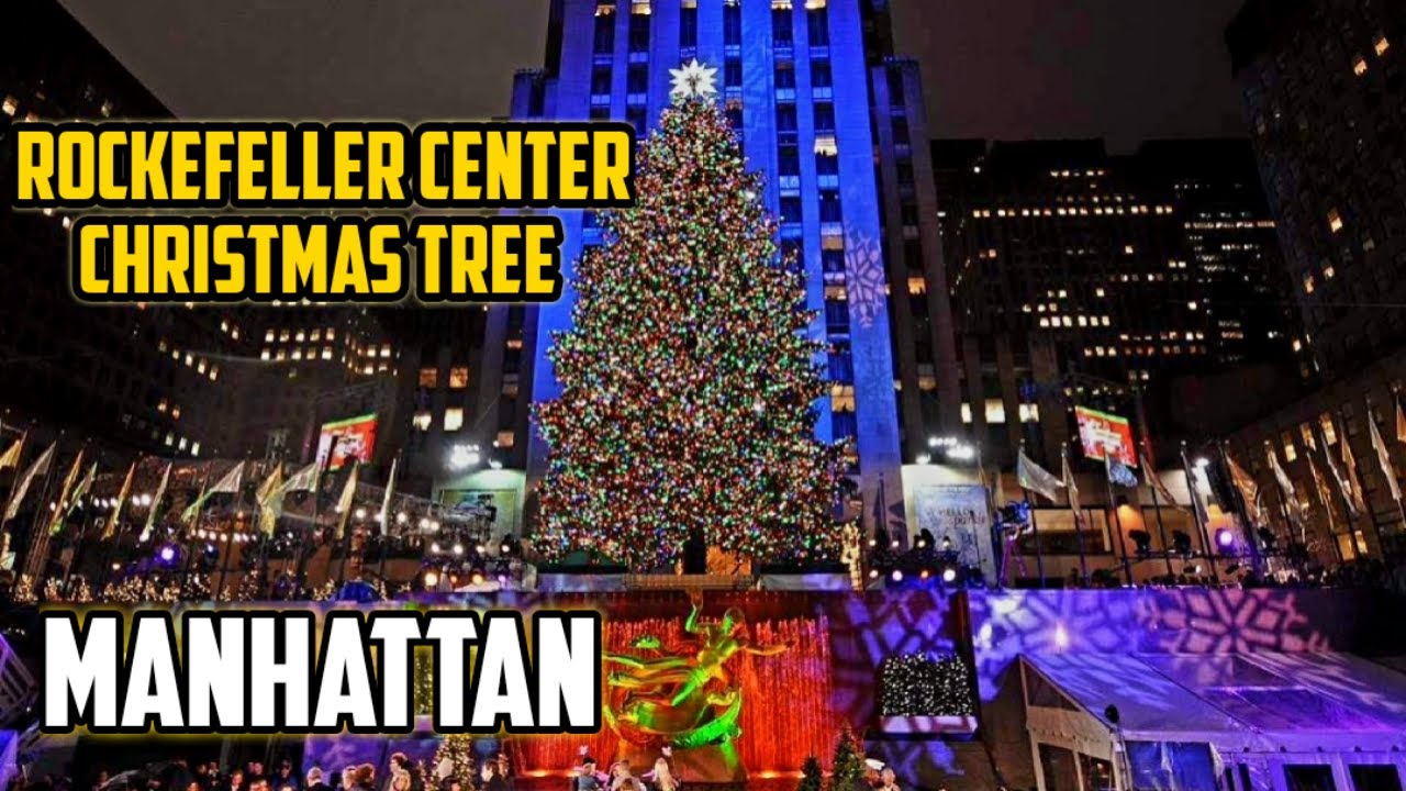 New York LIVERockefeller Center Christmas Tree Lighting Midtown Manhattan YouTube