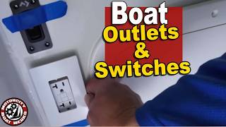 Boat Electrical Outlets &amp; Switches |  Trawler Re-wiring| Amateur Boat Building (Ep166)