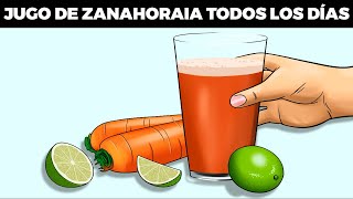 Si tomas 1 vaso de JUGO DE ZANAHORIAS TODOS LOS DÍAS LE PASA ESTO A TU CUERPO y cómo hacerlo